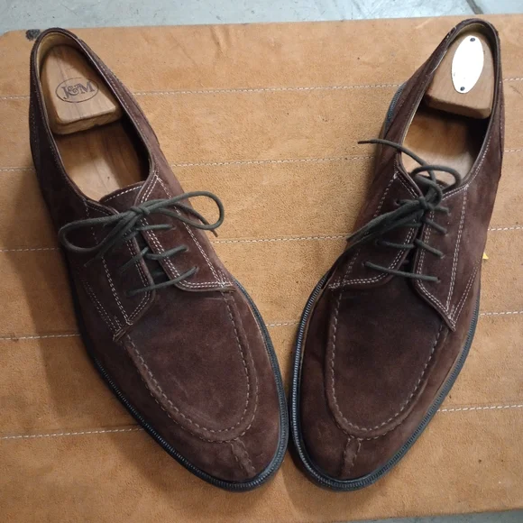 Zelli | Shoes | Zelli Men S Brown Suede Splittoe Laceup  display picture 1